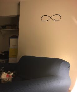 Picniva Wall Stickers Bedroom Decor Infinity Symbol Word Love Vinyl Art Decal 7'' X 22'' Black 19 61TZ4wStHRL 1