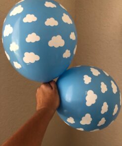 Clouds Latex Balloons - Bag of 10 Size 11 inches Air or Helium Fill 23 61TZMziI1XL