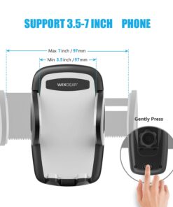 WixGear 3-in-1 Universal Car Phone Mount, Phone Holder for Car, Cell Phone Car Mount Air Vent Holder with Dashboard Mount and Windshield Mount for Cell Phones 22 61TagnOTw7L