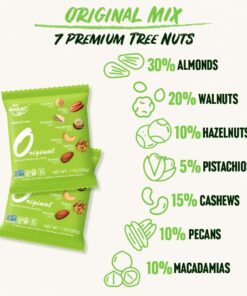 Daily Gourmet Nuts - Unsalted Mixed Nuts Snack Packs/Individually Wrapped Snacks/Nut Snacks/No Peanuts/Healthy Trail Mix Individual Packs/Deluxe Assorted Snacks (A. Original, 24 Packs) A. Original 1 Ounce (Pack of 24) 22 61TalIVrKXL