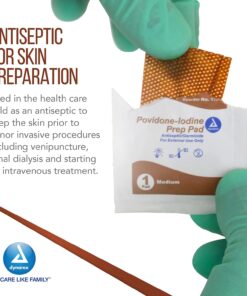 PVP Iodine Wipes 100-Pack 100 Count (Pack of 1) 11 61TcpFjApRL