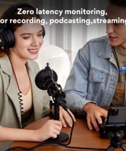 MAONO USB/XLR Podcast Dynamic Microphone, Studio Mic Kit with Volume Control, Shock Mount, Pop Filter, Ideal for Vocal, Instruments Recording, Voice Over, Live Streaming (HD300T) Black 29 61TdRZV3vLL