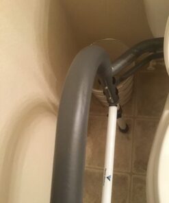 Vaunn Deluxe Folding Safety Toilet Rail, Adjustable and Foldable Toilet Safety Frame, Bathroom Handrail Assist Grab Bar Handle, Gray 36 61Tdbrxwb1L