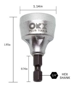 ORX PLUS TOOLS Deburring External Chamfer Tool, with HSS Blade, Deburring Drill Bit, Remove Burr Tools Quick Release Shank Fits for 1/8"-3/4"(3mm-19mm) Deburring Drill Bit 3mm-19mm / Sliver 25 61Tf K44IUL