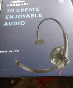 HROEENOI Premium USB Wired Headset with Noise-Cancelling Microphone, Ideal for PC, Laptop, Zoom Calls, Skype Meetings, Call Centers, and Home Office Use with in-Line Controls for Volume & Mic Mute 1 Pack 26 61Tg8aOAA6L