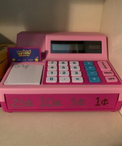 Learning Resources Pretend & Play Calculator Cash Register Pink - 73 Pieces, Ages 3+, Cash Register for Kids, Play Money for Kids, Toddlers Toys, Toy Register 31 61TgmymKhL 2