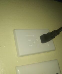 Mommy's Helper Safe Plate Self Closing Electrical Outlet Covers, Baby Proofing Safety Wall Socket Plate, Automatic Sliding Cap Cover Standard Wall Outlet Cover, White 12 61ThcfbcuHL