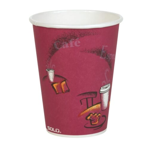 Solo OF12BI-0041 12 oz Bistro SSP Paper Hot Cup (Case of 300) 300 Count (Pack of 1)