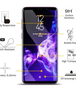Alternative view of iAnder [2-PACK] Galaxy S9 Screen Protector Glass [Easy Installation Tray],3D Curved [Tempered Glass] Screen Protector for Galaxy S9 [Case Friendly]