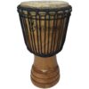 Classic Heartwood Djembe Drum - 9"x 18", Hand-carved, Solid-wood, Goat-skin, from Ghana 43 61Tje8D7oL
