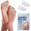 Dr. Frederick's Original Hammer Toe Gels - 4pcs - Hammer Toe Support Crest for Women & Men - Joint Realign - Cushion, Support & Temporary Splint - Crooked, Claw, Diabetic Toe Brace - 3 Loop Design 3 Loops 23 61TjogFlQgL