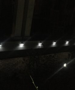 Lightess Solar Stair Lights Outdoor LED Deck Step Lighting Stainless Steel for Paths Patio Pack of 6 Cool White 36 61TkJwK6k7L