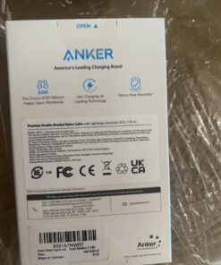 Anker 6ft Premium Double-Braided Nylon Lightning Cable, Apple MFi Certified for iPhone Chargers, iPhone X/8/8 Plus/7/7 Plus/6/6 Plus/5s, iPad Pro Air 2, and More(Black) 6 ft Black 1 31 61TkrDE1G L