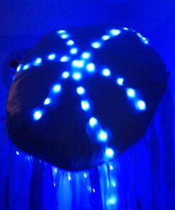 ITART Micro LED Blue String Lights 8 Packs Fairy Lights Battery Operated 6ft 20 LED Ultra Thin Silver Wire Waterproof for Costume Craft Party Clothes Jellyfish Halloween Blue (8 Pack) 37 61TlXBldKL