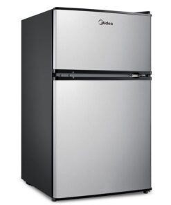 Alternative view of Midea WHD-113FSS1 Compact Refrigerator, 3.1 cu ft, Stainless Steel Double Door