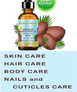 BURITI FRUIT OIL Brazilian. 100% Pure/Natural/REFINED Undiluted Cold Pressed Carrier Oil For Face, Body, Hair, Lip and Nail Care. 0.5 fl oz- 15 ml. "One the richest natural source of vitamin A, 0.5 Fl Oz (Pack of 1) 12 61ToHurCTL