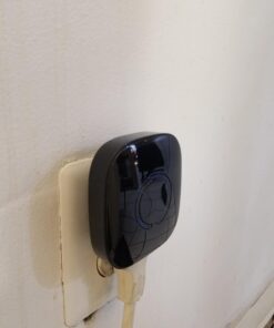 SadoTech Wireless Doorbells for Home, Apartments, Businesses, Classrooms, etc. - 1 Door Bell Ringer & 1 Plug-In Chime Receiver, Battery Operated, Easy-to-Use, Wireless Doorbell w/LED Flash, Black 55 61TqvHT4L6L 1