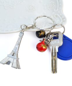 baotongle 15pcs Eiffel Tower Keyring, Paris Eiffel Tower Keychains 3-D Key Ring French Souvenirs Retro Adornment Cute Lovely Decorative Metal Craft Art Statue Model for Table Decor Gifts Silver 14 61TrG0PC9BL