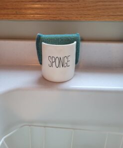 Mud Pie Kitchen Dish Sponge Holder Caddy, Off White Off-White 37 61TrUp2v0qL