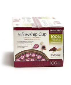 Broadman Church Supplies Pre-filled Communion Fellowship Cup, Juice and Wafer Set, 100 Count, Plastic 100 Count (Pack of 1) 19 61TraOko 8L
