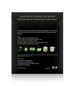 Premium Reusable Shape Up Wrap by EHM - Boost The Effects of Your Herbal Body Applicator - for Smooth Skin & Toned Stomach - Reduces Cellulite & Stretch Marks - Detox & Lose Inches (1) 10 61TsZxoaYAL