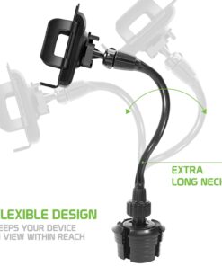 Car Cup Holder Phone Mount, Phone Holder Mount Cradle Compatible for Apple iPhones, Samsung Galaxy, LG, Moto Series Google Pixel Smartphones (Goose Neck) Goose Neck 15 61TstBvVVgL