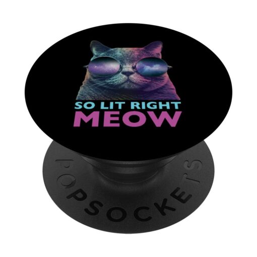 So Lit Right Meow Cat | Trippy Electronic Dance Rave Design Standard