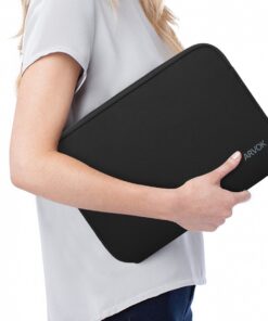 ARVOK 15-16 Inch Laptop Sleeve Multi-Color & Size Choices Case/Water-Resistant Neoprene Notebook Computer Pocket Tablet Briefcase Carrying Bag/Pouch Skin Cover for HP/Dell/Lenovo/Asus/Acer, Black 15.6 inch 35 61TtYQXR1bL 1