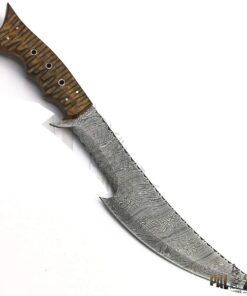 Raga-1030, Handmade Damascus Steel 15.00 Inches Knife - Exotic Wood Handle (Color/Case Vary) 15 61Ttx8v3 cL