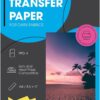 PPD Inkjet PREMIUM Iron-On Dark T Shirt Transfers Paper LTR 8.5x11" pack of 10 Sheets (PPD004-10) 6 61Tv6vwU9QL