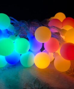 ALOVECO LED String Lights 18ft 50 LED Battery Operated Christmas Lights with Remote 8 Modes Waterproof Globe Starry Fairy Lights for Outdoor Indoor Bedroom Garden Xmas Party(Multicolor) Multicolor (Red, Blue, Green, Yellow) 35 61Twb3W7KL