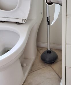 NEIKO 60166A Toilet Plunger with Patented All-Angle Design, Heavy-Duty Toilet Bowl Plunger with Aluminum Handle, Bathroom Necessity , Black, 1-Pack 1 Piece 45 61TyP1kUiKL