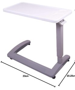 Carex Overbed Table and Hospital Bed Table - Table With Wheels - Over The Bed Table For Home Use and Hospital, Bedside Table With Wheels, Over Bed Desk, Over Bed Table With Wheels 34 61Tz0QGVf7L