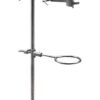 Chemical Resistant Steel Ring Stand Set - Lab Stand Support with Clamp - 8 Inch x 5 Inch Base, 24 Inch Rod - Use as Glass Funnel Stand or Test Tube Holder 1 24 61U3IMvWSUL