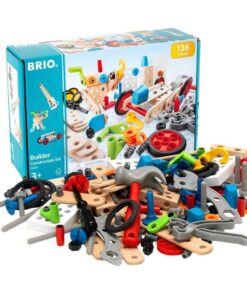Brio Builder 34587 - Builder Construction Set - 136-Piece Construction Set STEM Toy with Wood and Plastic Pieces for Kids Age 3 and Up 12 61U4UajqpCL