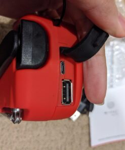 Emergency Hand Crank Radio with LED Flashlight for Emergency, AM/FM NOAA Portable Weather Radio with 2000mAh Power Bank Phone Charger, USB Charged & Solar Power for Camping, Emergency 43 61U551Ak04L