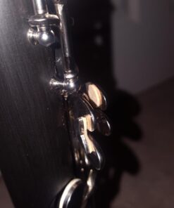 Eastar B Flat Clarinet for Beginner, Ebonite Clarinet Nickel-plated with 2 Barrels, 3 Reeds, White Gloves, Hard Case, Cleaning Kt, ECL-300 Nickel keys, Student style 47 61U5BFS5iL