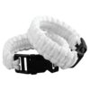 Nasogod Survival Paracord Bracelet Outdoor Wraps Emergency 350 Parachute Bracelet 9inch Pack of 2 #5-White