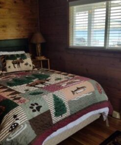 Greenland Home Moose Lodge Quilt Set, King, Natural 37 61U6cUKBZ3L