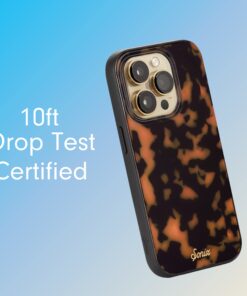 Alternative view of Sonix Protective Case for iPhone Compatible with MagSafe iPhone 14 Pro Max Marble - Brown Tort