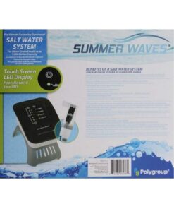 SUMMER WAVES SALT WATER SYSTEM FOR ABOVE GROUND POOLS W/ TOUCH LED DISPLAY 7 61U7P6Nk4sL