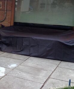 Ohana 7-Piece Outdoor Patio Furniture Sectional Conversation Set, Black Wicker with Turquoise Cushions - No Assembly with Free Patio Cover 18 61U7Q9xqmZL