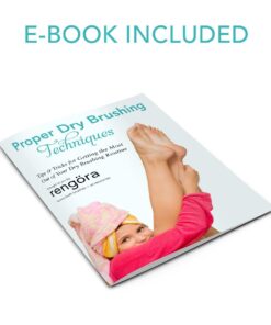 Exfoliating Body Scrubber: Dual-Use for Wet/Dry Exfoliation, Lymphatic Drainage & Cellulite Smoothing - Natural Boar Bristle Dry Brushing Body Brush, Ergonomic Handle, Easy to Clean by Rengöra 15 61U85n2VAJL