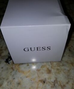 GUESS Stainless Steel Stain Resistant Silicone Watch with Day, Date + 24 Hour Military/Int'l Time Blue/Blue/Silver Tone 27 61UBBrKG3vL