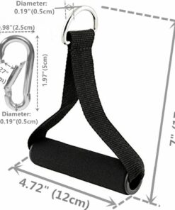 Alternative view of KKTOCHVC Premium Exercise Pull Handles, Resistance Bands Handle, Fitness Handle, Workout Handles Dense Foam Wrap Handle Replacement Fitness Equipment for Pilates, Yoga, Strength Training Black-1 Pair