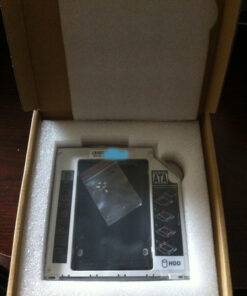 ZXUY Hard Drive SATA 2nd HDD Caddy Tray for Unibody 9.5mm Laptop CD/DVD-ROM Drive Slot (Replacement Only for SSD and HDD) 44 61UDGEfEHyL