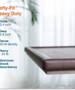 Alternative view of Roving Cove Edge Corner Protector Baby Proofing (Large 15ft Edge 4 Corners) - Hefty-Fit Heavy-Duty, Soft NBR Rubber Foam, Furniture Fireplace Safety Corner Edge Bumper Guard, 3M Adhesive, Coffee Brown 15 feet