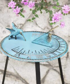 Brass Decorative Hummingbird Sundial 10" Inches Wide 10 61UFFO3F0cL