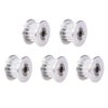 WINSINN GT2 Idler Pulley 16 Teeth 3mm Bore 6mm Width Timing Pulley Wheel Aluminum for 3D Printer (Pack of 5Pcs) 6mm Belt 3mm Bore 16T With Tooth 3 61UFsooTOpL