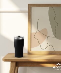 Arctic Tumblers | 30 oz Matte Black Insulated Tumbler with Straw & Cleaner - Retains Temperature up to 24hrs - Non-Spill Splash Proof Lid, Double Wall Vacuum Technology, BPA Free & Built to Last 30 oz Tumbler Matte Black Powder Coat 10 61UIuIGH70L
